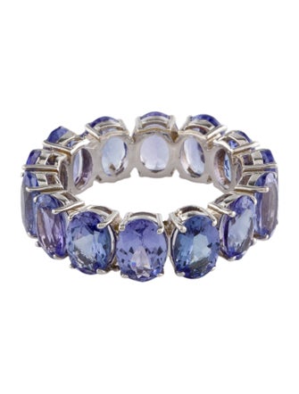 Ring 14K 10.38ctw Tanzanite Eternity Band