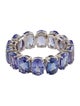 Ring 14K 10.38ctw Tanzanite Eternity Band