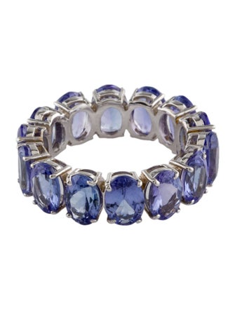 Ring 14K 10.38ctw Tanzanite Eternity Band