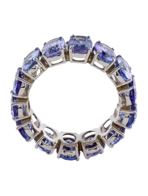 Ring 14K 10.38ctw Tanzanite Eternity Band