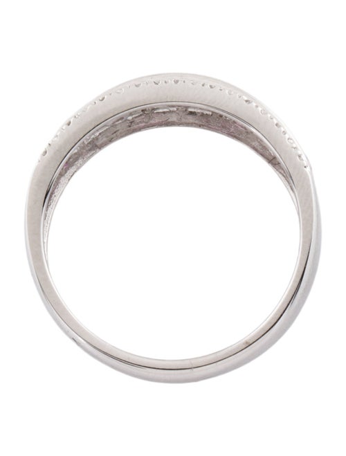 Ring 14K Pink Sapphire & Diamond Band Ring