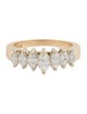 Ring 14K Diamond Coronet Band Ring