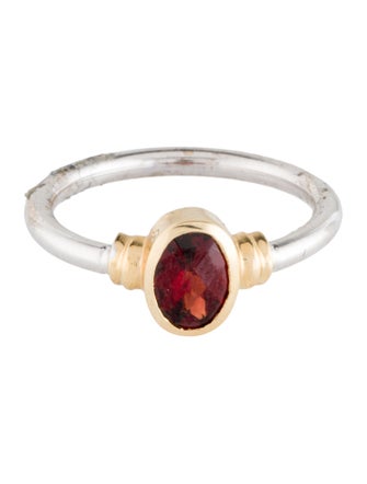 Ring 14K Garnet Cocktail Ring