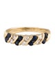 Ring 14K Sapphire & Diamond Band