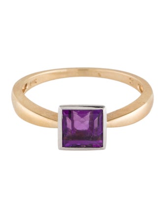 Ring 14K Amethyst Cocktail Ring