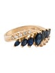 Ring 14K 1.05ctw Sapphire & Diamond Band Ring