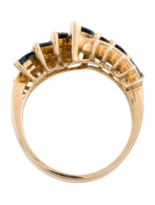 Ring 14K 1.05ctw Sapphire & Diamond Band Ring