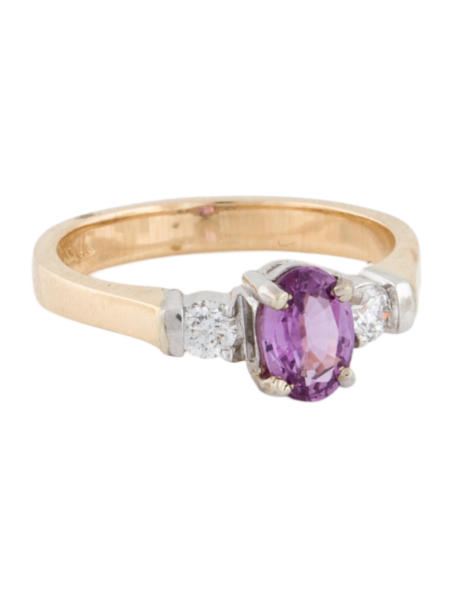 Ring 14K Sapphire & Diamond Cocktail Ring