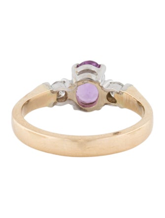 Ring 14K Sapphire & Diamond Cocktail Ring