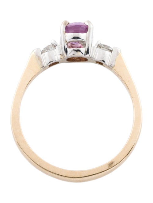 Ring 14K Sapphire & Diamond Cocktail Ring