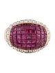 Ring 18K Ruby & Diamond Cocktail Ring