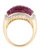 Ring 18K Ruby & Diamond Cocktail Ring