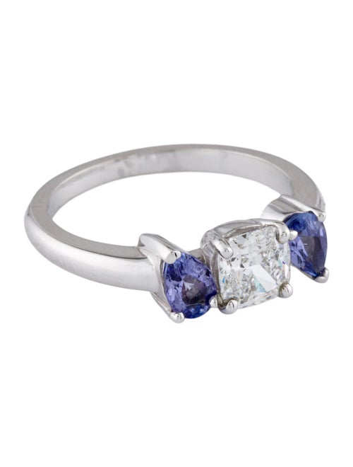 Ring 14K Tanzanite & Diamond Cocktail Ring