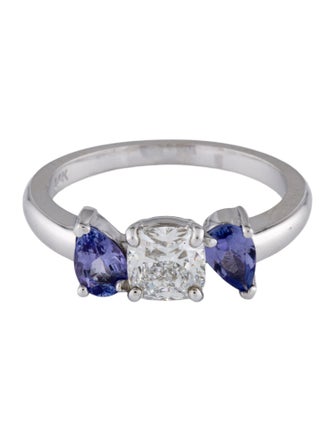 Ring 14K Tanzanite & Diamond Cocktail Ring