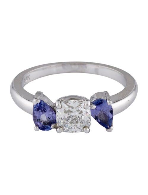 Ring 14K Tanzanite & Diamond Cocktail Ring