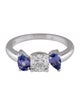 Ring 14K Tanzanite & Diamond Cocktail Ring