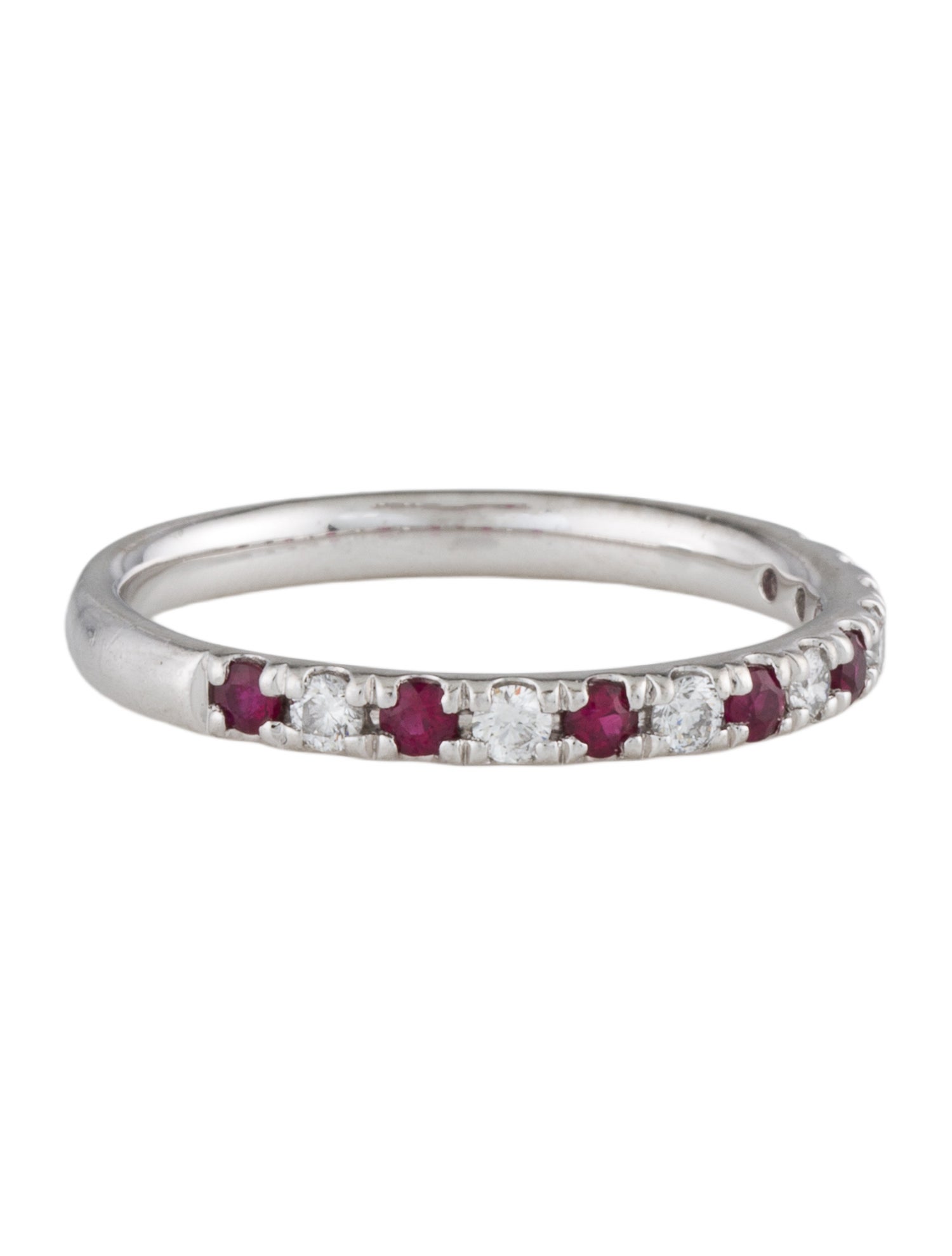 Ring Platinum Ruby and Diamond