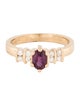 Ring Blu-Bell 14K Ruby & Diamond Cocktail Ring