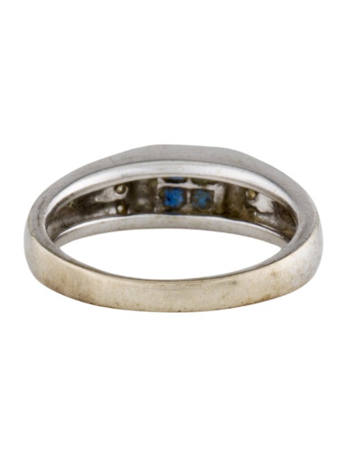 Ring 14K Sapphire & Diamond Band