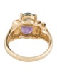 Ring 14K Amethyst & Topaz Cocktail Ring