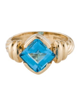 Ring 14K Topaz Cocktail Ring