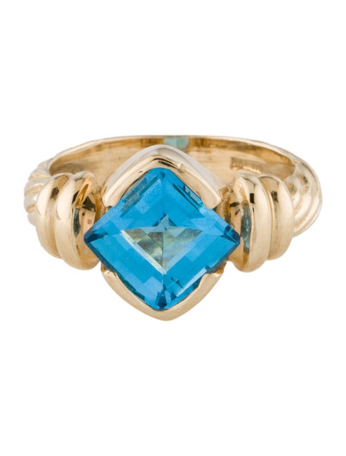 Ring 14K Topaz Cocktail Ring
