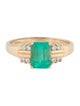 Ring 14K 1.38ctw Emerald & Diamond Cocktail Ring