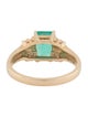 Ring 14K 1.38ctw Emerald & Diamond Cocktail Ring
