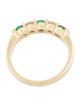 Ring 14K Emerald & Diamond Band Ring