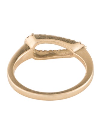 Ring 14K Prasiolite & Diamond Cocktail Ring