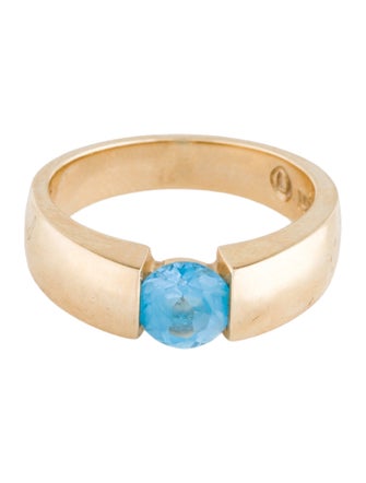 Ring 14K Topaz Cocktail Ring