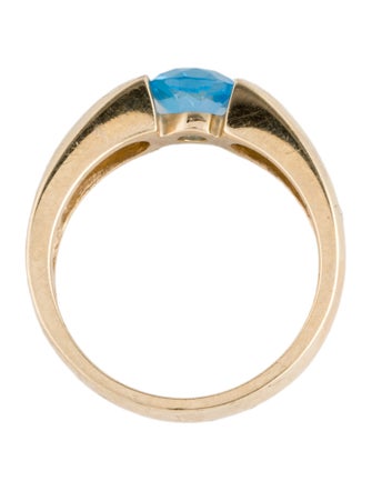 Ring 14K Topaz Cocktail Ring