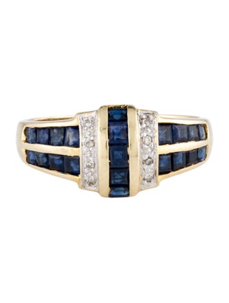 Ring 14K 1.62ctw Sapphire & Diamond Cocktail Ring