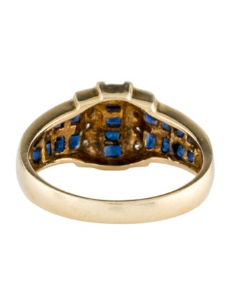 Ring 14K 1.62ctw Sapphire & Diamond Cocktail Ring