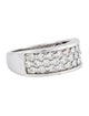 Ring 14K Diamond Three Row Band