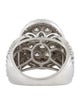 Ring 10K Diamond Cluster Cocktail Ring
