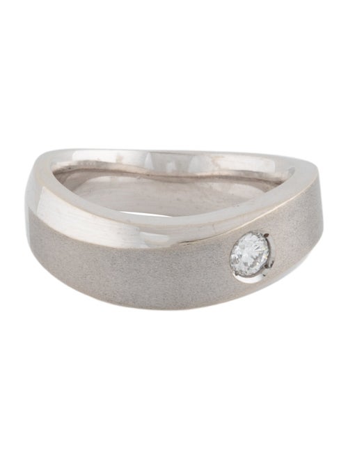 Ring 14K Diamond Wave Band Ring