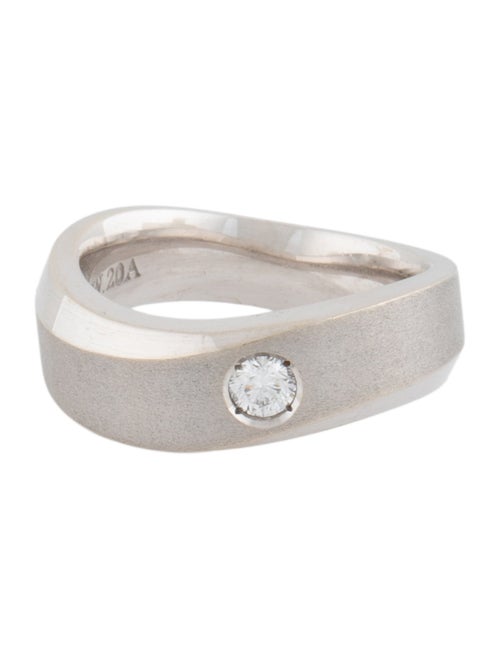 Ring 14K Diamond Wave Band Ring