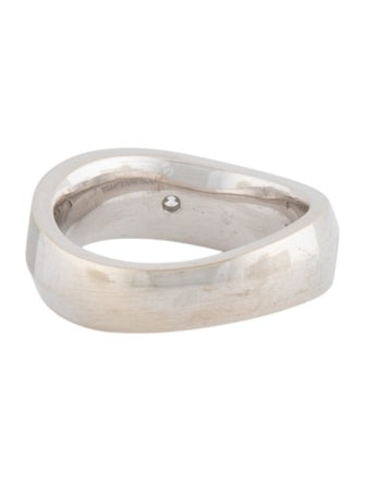 Ring 14K Diamond Wave Band Ring