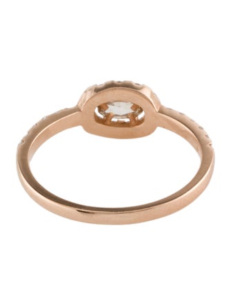 Ring 14K Diamond Oval Cocktail Ring