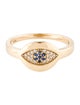 Ring 14K Diamond & Sapphire Evil Eye Cocktail Ring