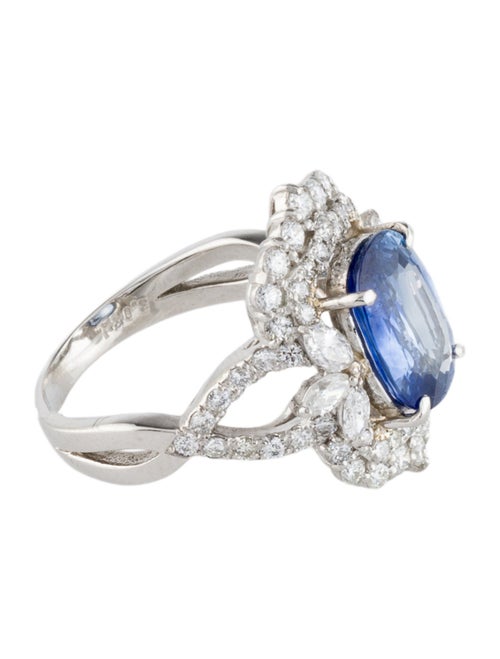 Ring Platinum 3.03ct Sapphire & Diamond Cocktail Ring