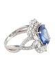 Ring Platinum 3.03ct Sapphire & Diamond Cocktail Ring
