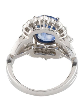 Ring Platinum 3.03ct Sapphire & Diamond Cocktail Ring