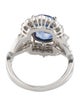 Ring Platinum 3.03ct Sapphire & Diamond Cocktail Ring