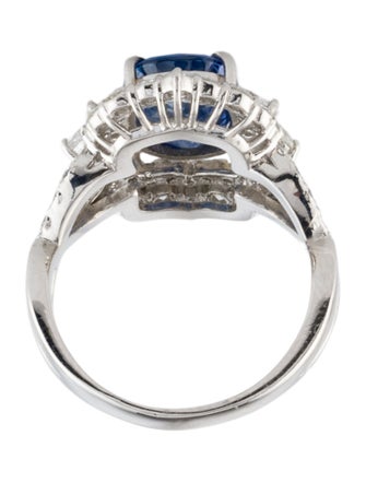 Ring Platinum 3.03ct Sapphire & Diamond Cocktail Ring