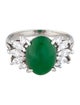 Ring Platinum 3.41ct Jadeite & Diamond Cocktail Ring