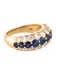 Ring 18K 1.39ctw Sapphire & Diamond Band