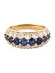 Ring 18K 1.39ctw Sapphire & Diamond Band
