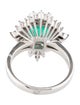 Ring Platinum 1.90ct Emerald & Diamond Cocktail Ring
